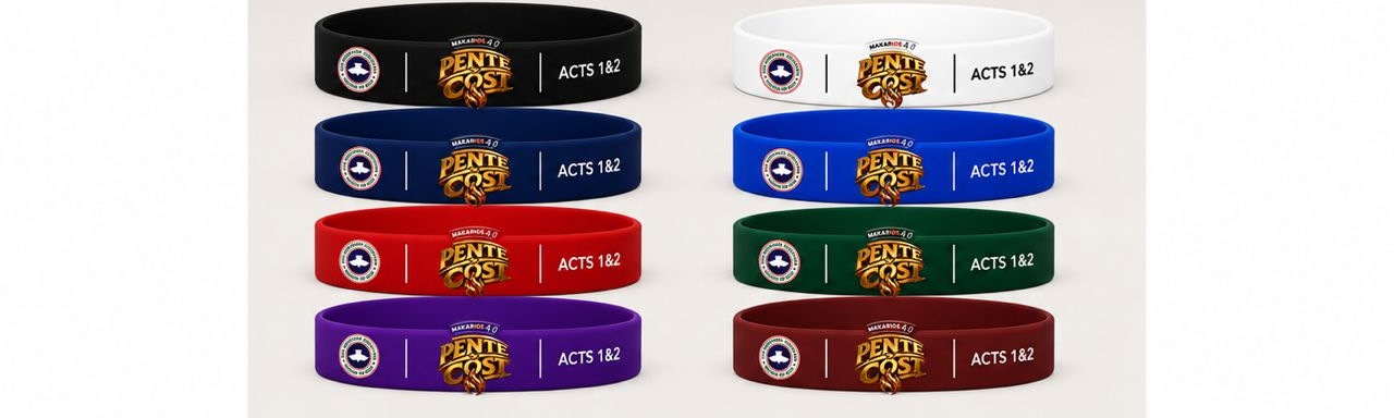 Makarios Worship Pentecost Silicone Wristbands — All Colors